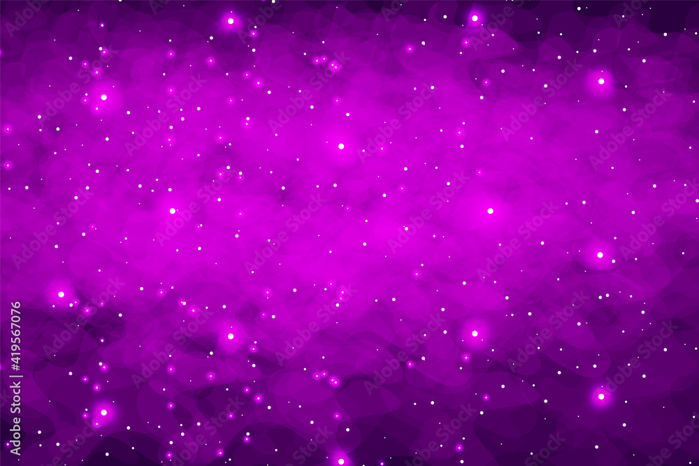 Galaxy background with clouds and stars