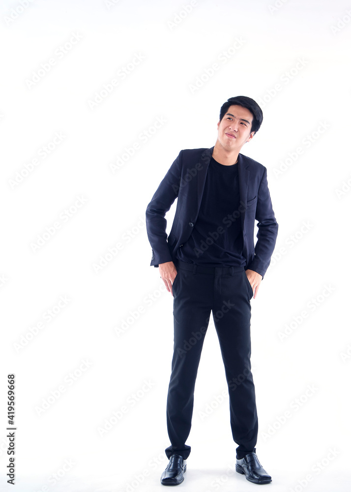 Young businessman on white background Young businessman on white background