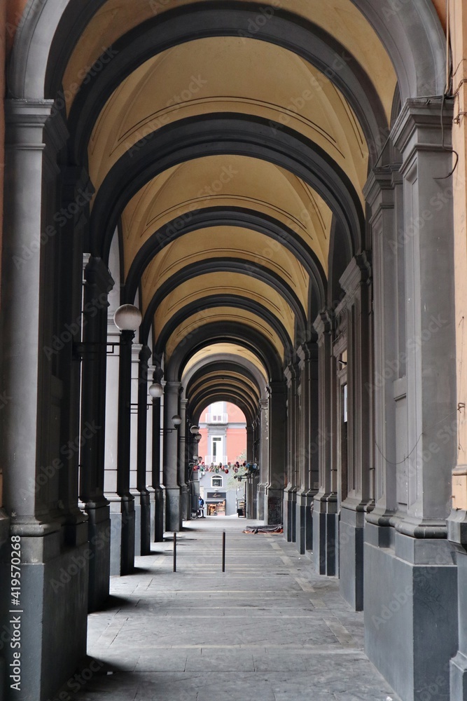 Napoli - Porticato della Galleria Principe di Napoli