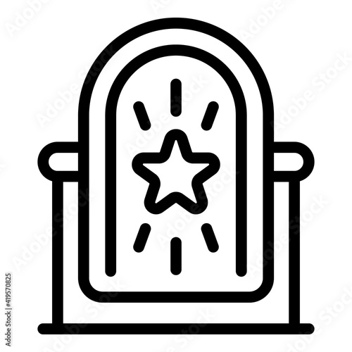 Self-esteem motivation icon. Outline self-esteem motivation vector icon for web design isolated on white background