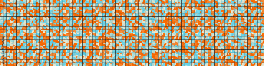 Fototapeta premium Abstract Geometric Pattern generative computational art illustration