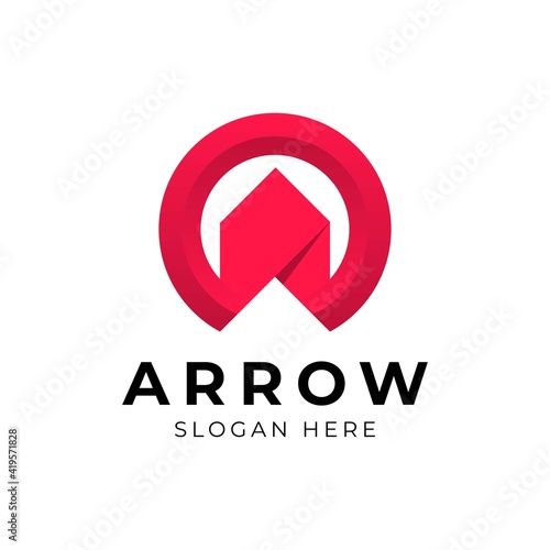 Abstract business arrow up logo icon. Vector design template. Free Download Abstract business arrow up logo icon. Vector design template. - GFXLoad