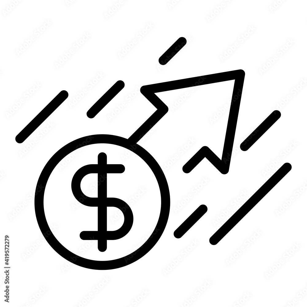Fast money transfer icon. Outline fast money transfer vector icon for web design isolated on white background Fast money transfer icon. Outline fast money transfer vector icon for web design isolated on white background