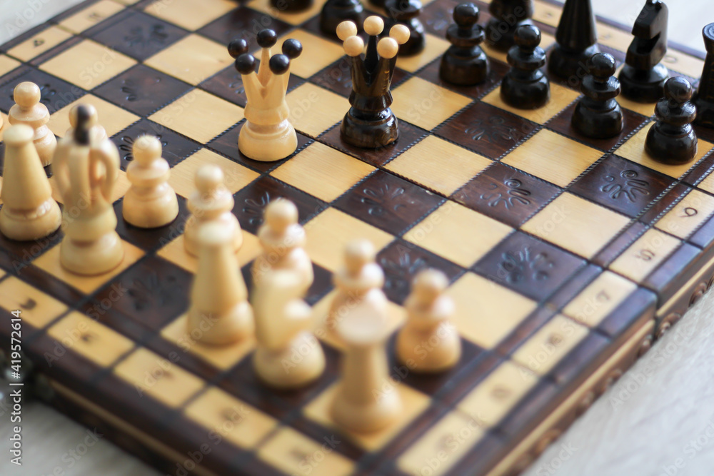 beige and brown wooden chess figures and chessboard
beige and brown wooden chess figures and chessboard