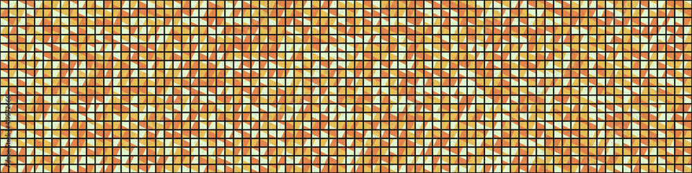 Fototapeta premium Abstract Geometric Pattern generative computational art illustration