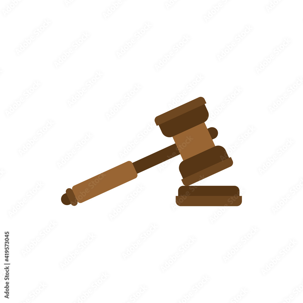 Wooden judge gavel isolated. hammer magistrate vector illustration Wooden judge gavel isolated. hammer magistrate vector illustration