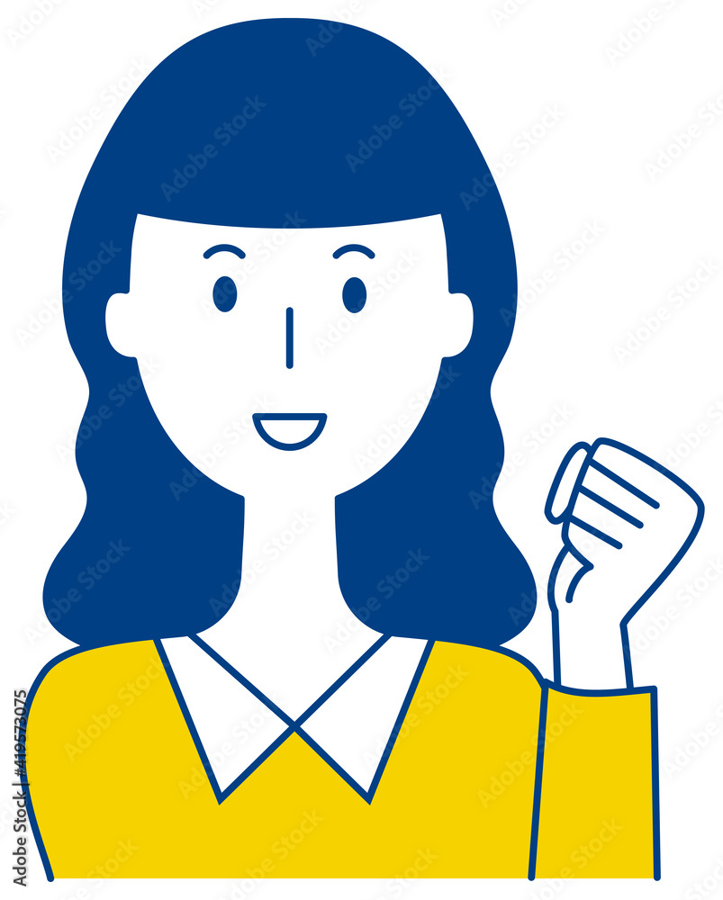 ガッツポーズで励ます女性のベクターイラスト Vector De Stock Adobe Stock ガッツポーズで励ます女性のベクターイラスト Vector De Stock Adobe Stock