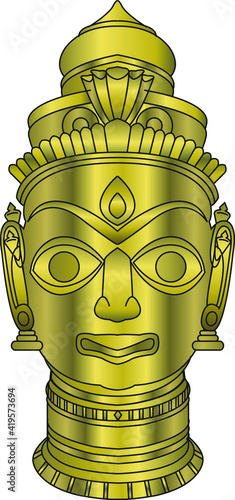 Indian metal mask designs for fabric/textile printing