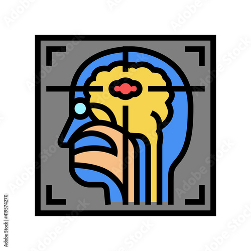 nuclear medicine radiology color icon vector. nuclear medicine radiology sign. isolated symbol illustration