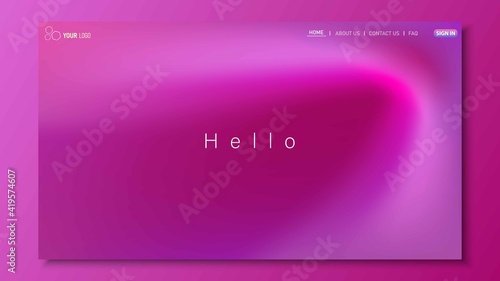Minimalist landing page background. Website UI design background. Eps 10 vector