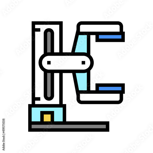 radiology medical equipment color icon vector. radiology medical equipment sign. isolated symbol illustration