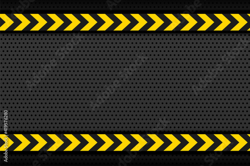 black metallic background with yellow stipe arrows