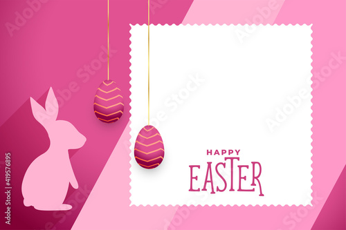 happy easter greeting design with text space