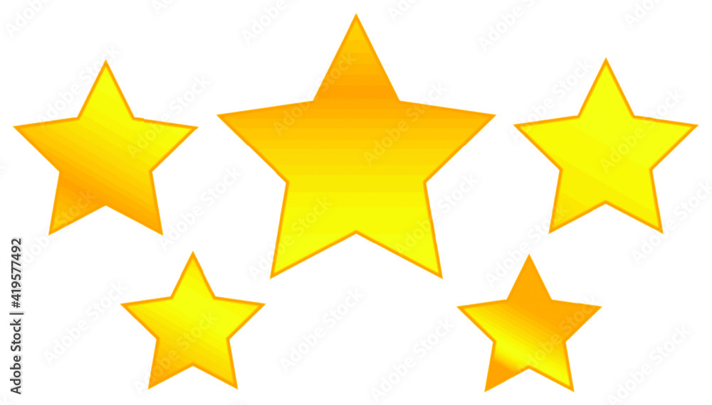 Gold color stars. 5 stars rating. Top rating quality and service. Website star icons. Webdesign gold stars. Beautiful simple star icons. Product quality. Gradient orange and yellow. Business theme Gold color stars. 5 stars rating. Top rating quality and service. Website star icons. Webdesign gold stars. Beautiful simple star icons. Product quality. Gradient orange and yellow. Business theme