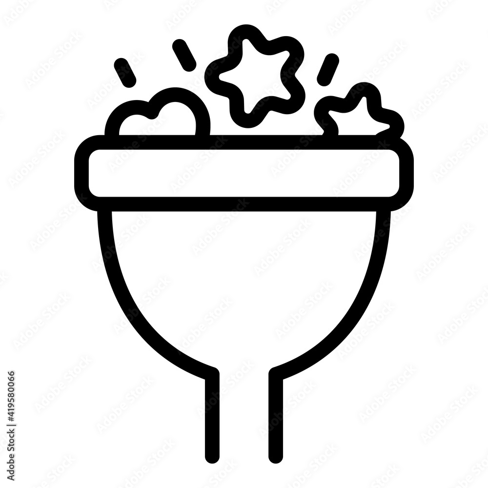 Funnel interface icon. Outline Funnel interface vector icon for web design isolated on white background Funnel interface icon. Outline Funnel interface vector icon for web design isolated on white background