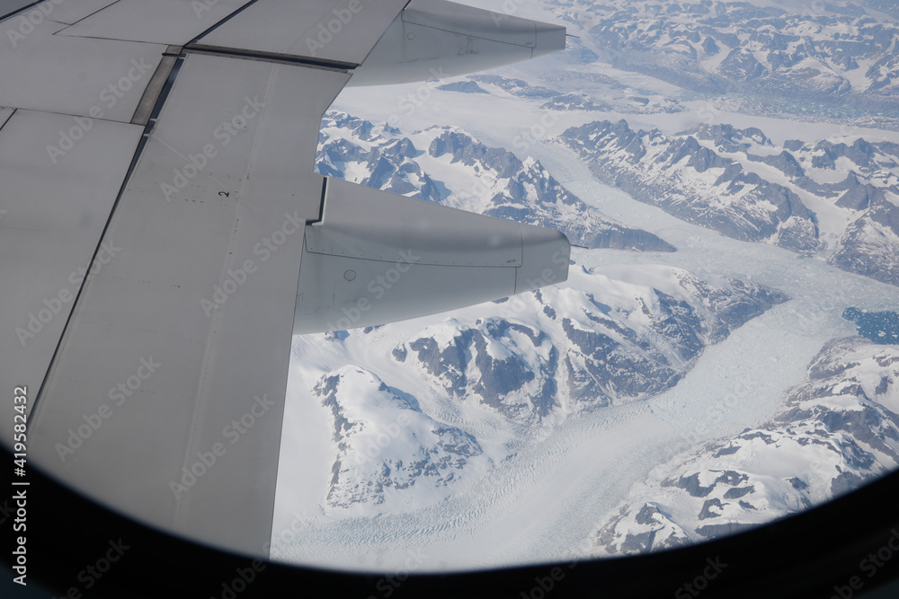 Greenland from plane.
Aerial view of Greenland, view from airplane window. Greenland from plane.
Aerial view of Greenland, view from airplane window.
