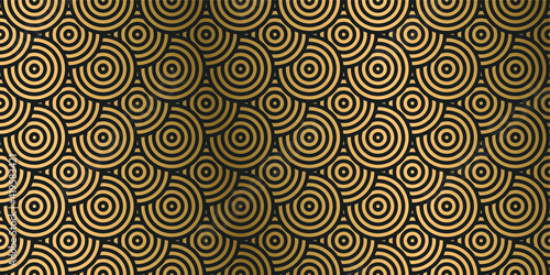 Geometric seamless art deco gatsby chinese patterns