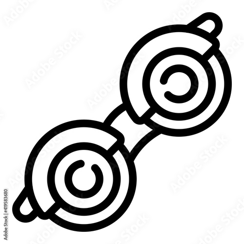 Glasses phoropter icon. Outline Glasses phoropter vector icon for web design isolated on white background