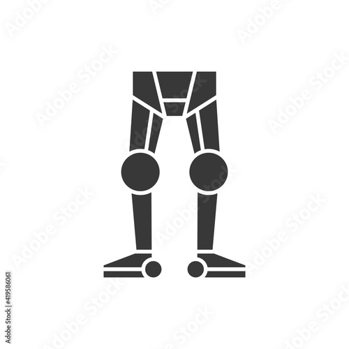 Robot leg icon. Robotics symbol modern, simple, vector, icon for website design, mobile app, ui. Vector Illustration