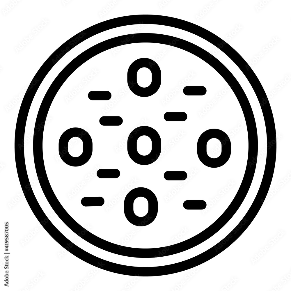 Scientist biology test icon. Outline Scientist biology test vector icon for web design isolated on white background Scientist biology test icon. Outline Scientist biology test vector icon for web design isolated on white background