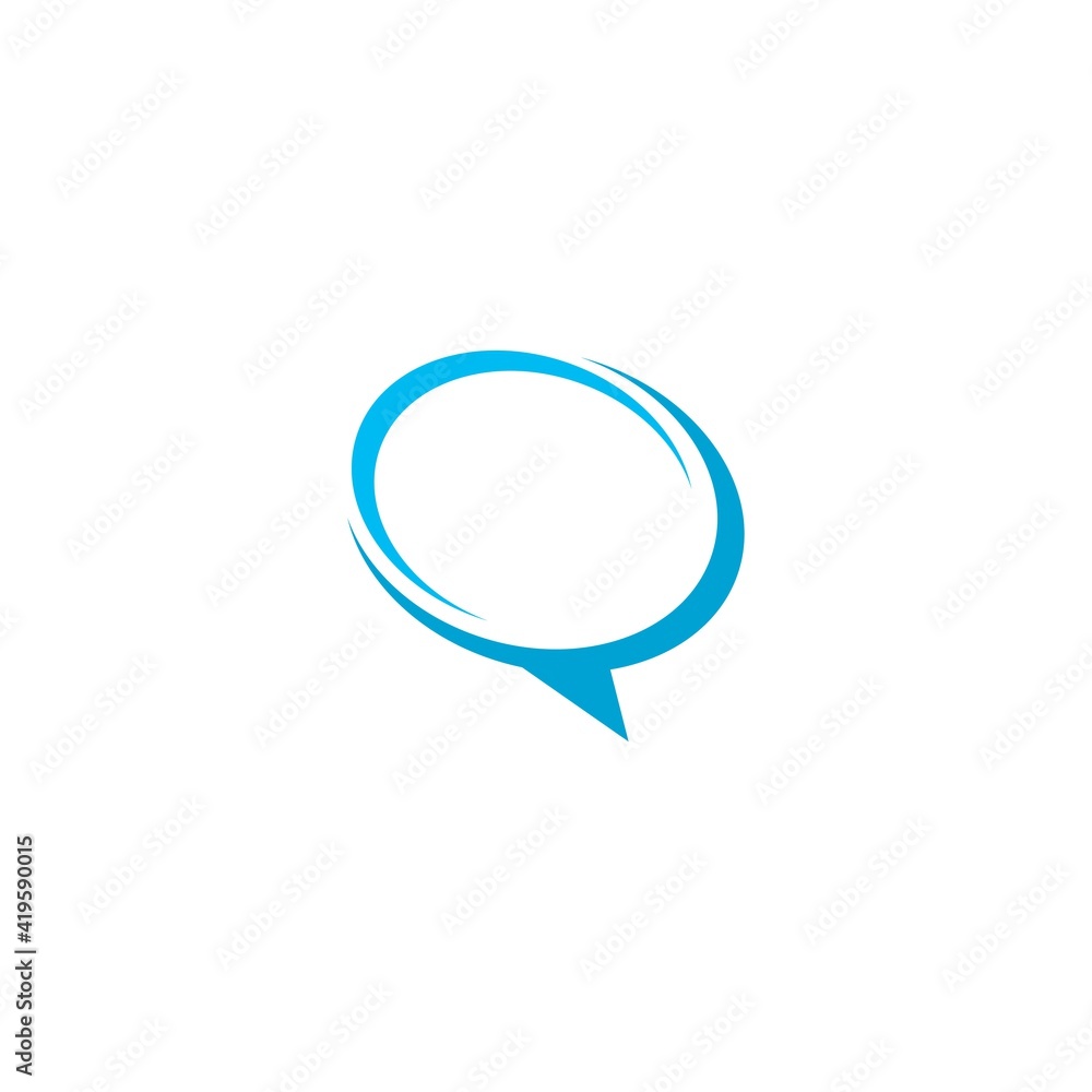 Speech bubble. Vector logo design. Speech bubble. Vector logo design.