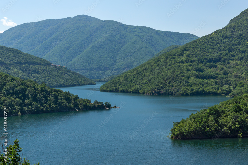 Vacha (Antonivanovtsi) Reservoir, Rhodope Mountains,  Bulgaria