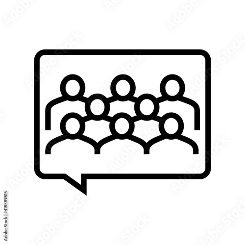 review of customer line icon vector. review of customer sign. isolated contour symbol black illustration