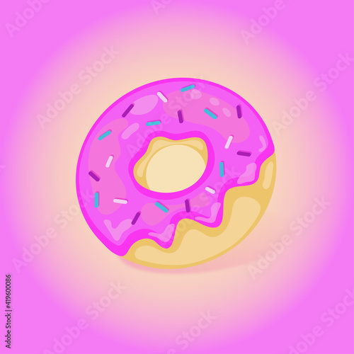 Pink donut