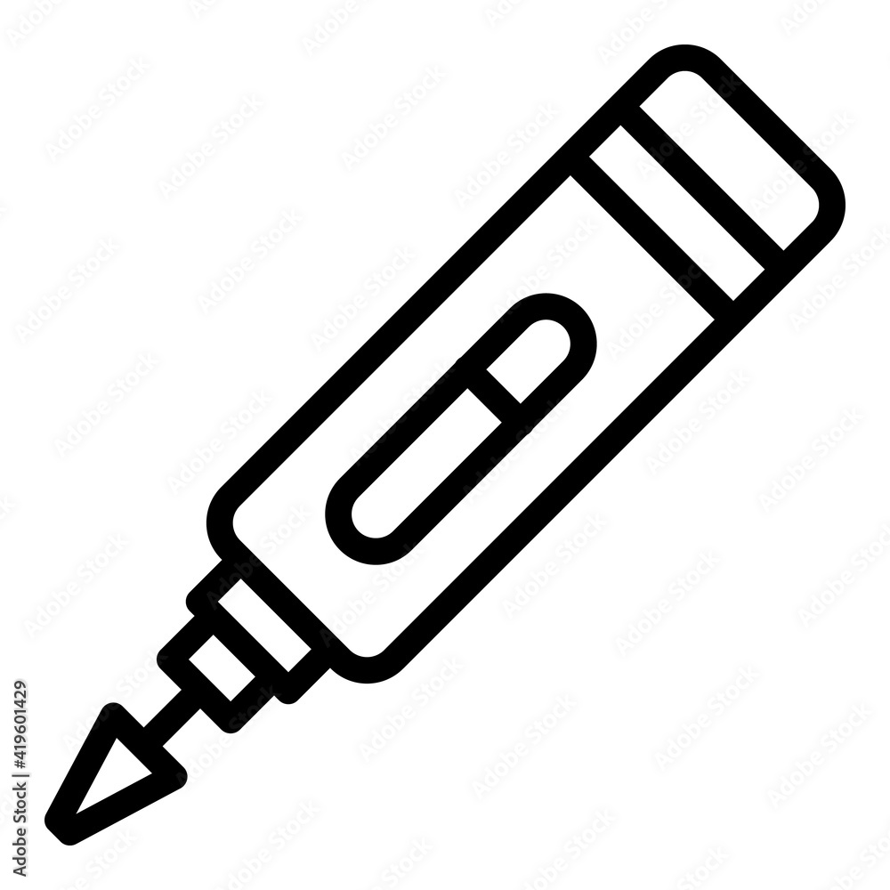 Nail drill icon. Outline nail drill vector icon for web design isolated on white background Nail drill icon. Outline nail drill vector icon for web design isolated on white background