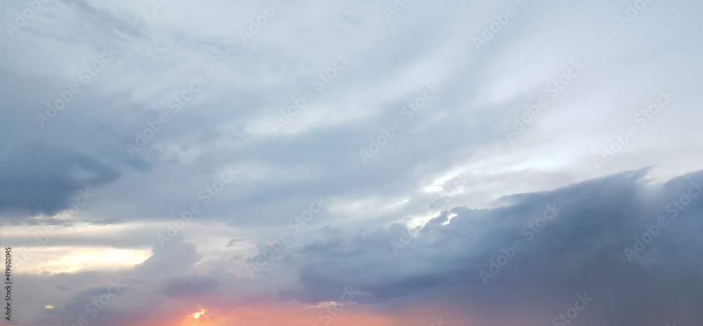 Beautiful pastel colors sky background