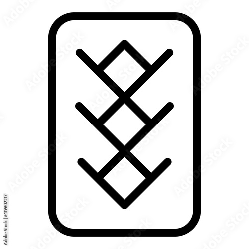 Nail buffer tool icon. Outline nail buffer tool vector icon for web design isolated on white background