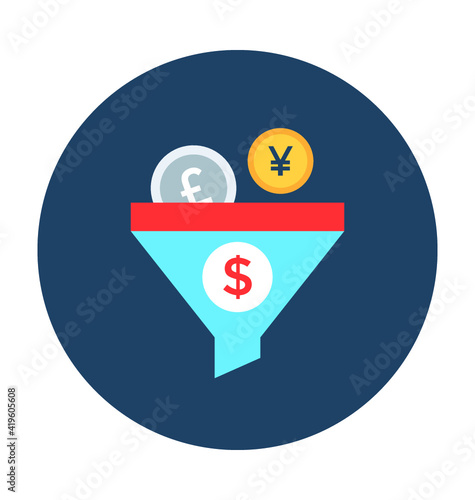 Money Filter Vector Icon Free Download Money Filter Vector Icon - GFXLoad