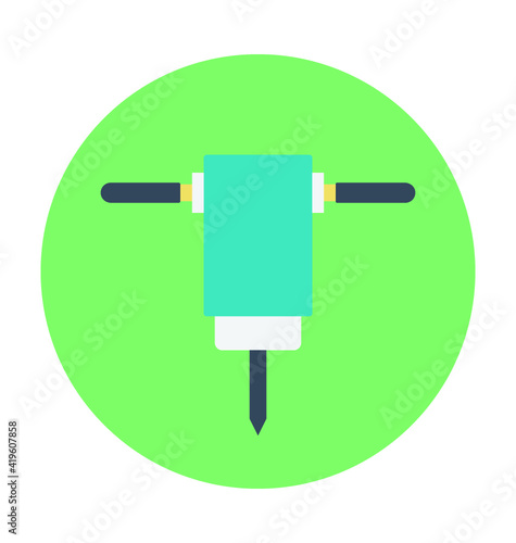 Gimlet Machine Colored Vector Icon