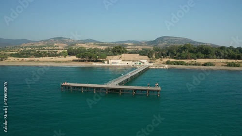 Modern Pier view in Cyprus photo