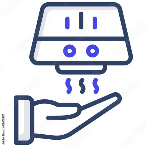 A outline design, icon of hand dryer