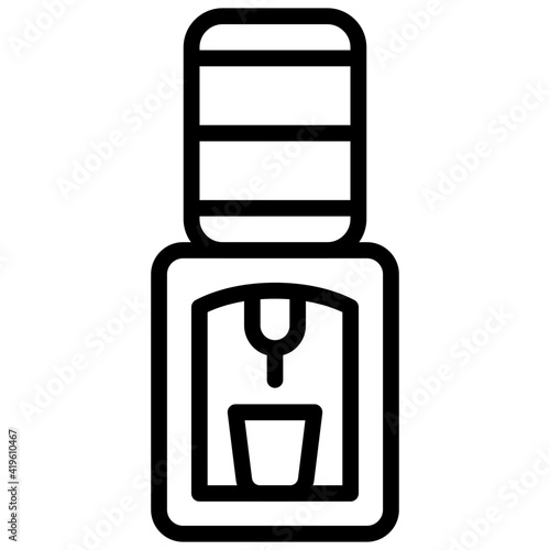 A outline design, icon of dispenser