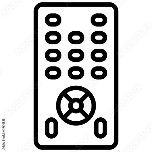A outline design, icon of remote