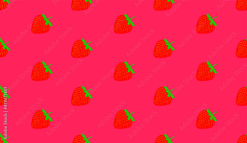 Strawberry pattern seamless background for embellishing Strawberry pattern seamless background for embellishing