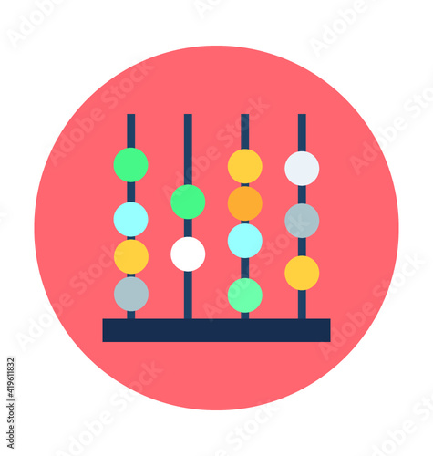 Abacus Vector Icon