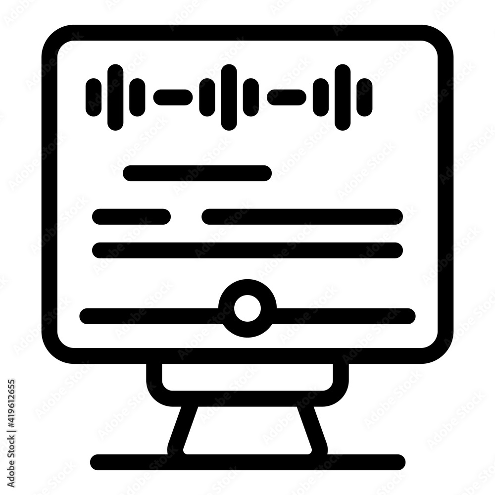 Online patient consultation icon. Outline online patient consultation vector icon for web design isolated on white background Online patient consultation icon. Outline online patient consultation vector icon for web design isolated on white background