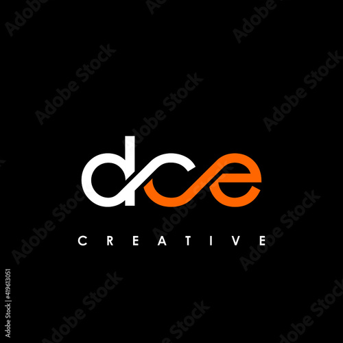 DCE Letter Initial Logo Design Template Vector Illustration photo