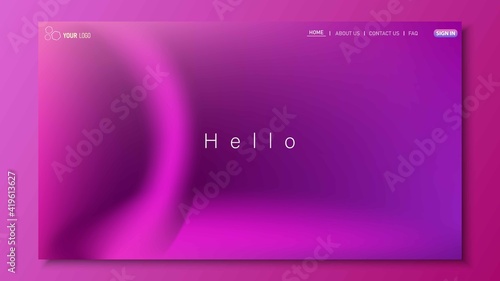 Minimalist landing page background. Website UI design background. Eps 10 vector