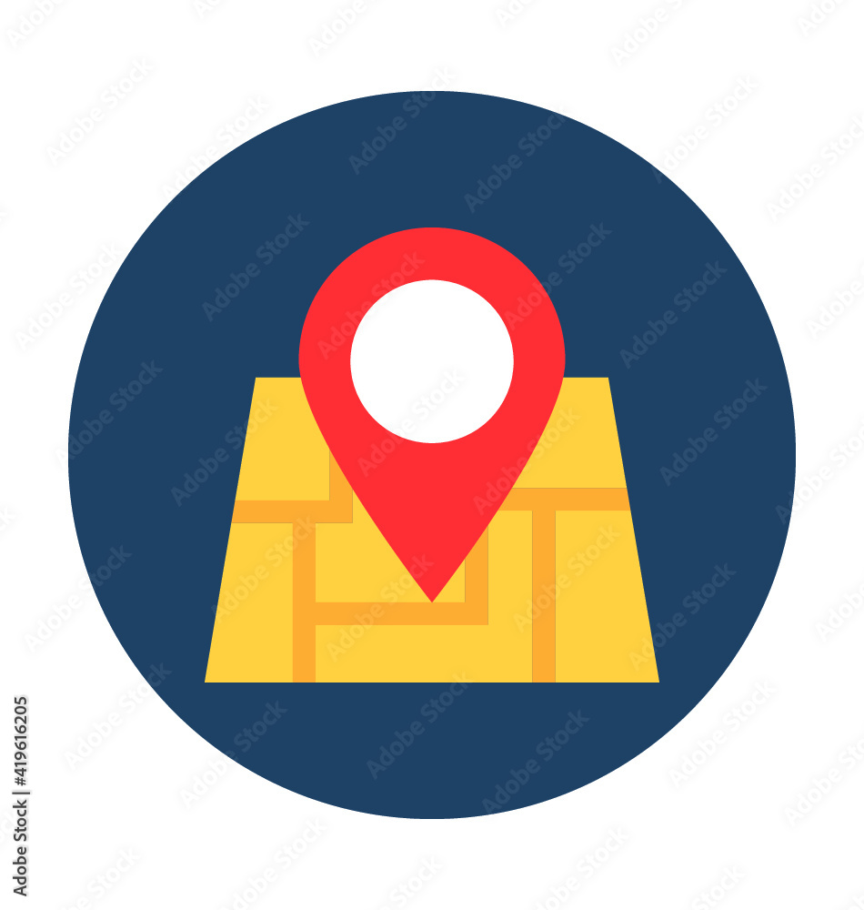 Map Locator Vector Icon Map Locator Vector Icon