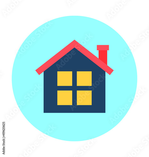 House Building Vector Icon 