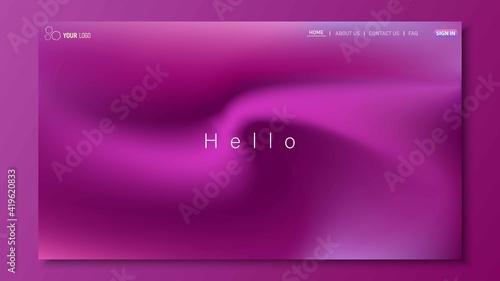 Minimalist landing page background. Website UI design background. Eps 10 vector