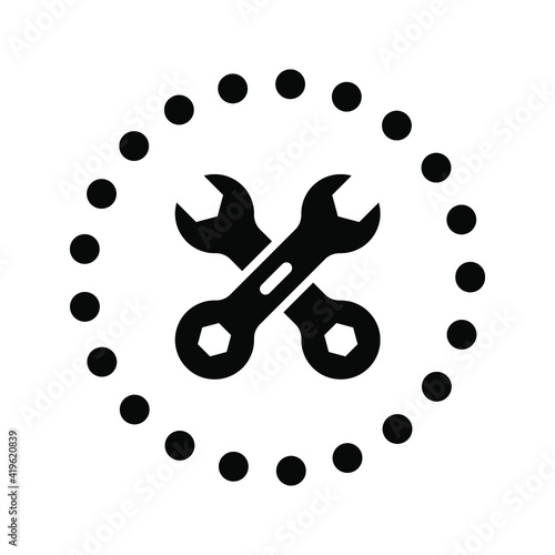 Settings vector icon set. development vector icon set. updates symbol. repair logo.