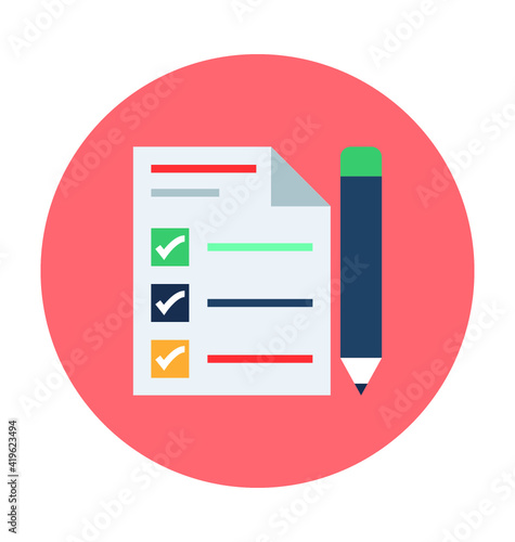 Checklist Vector Icon