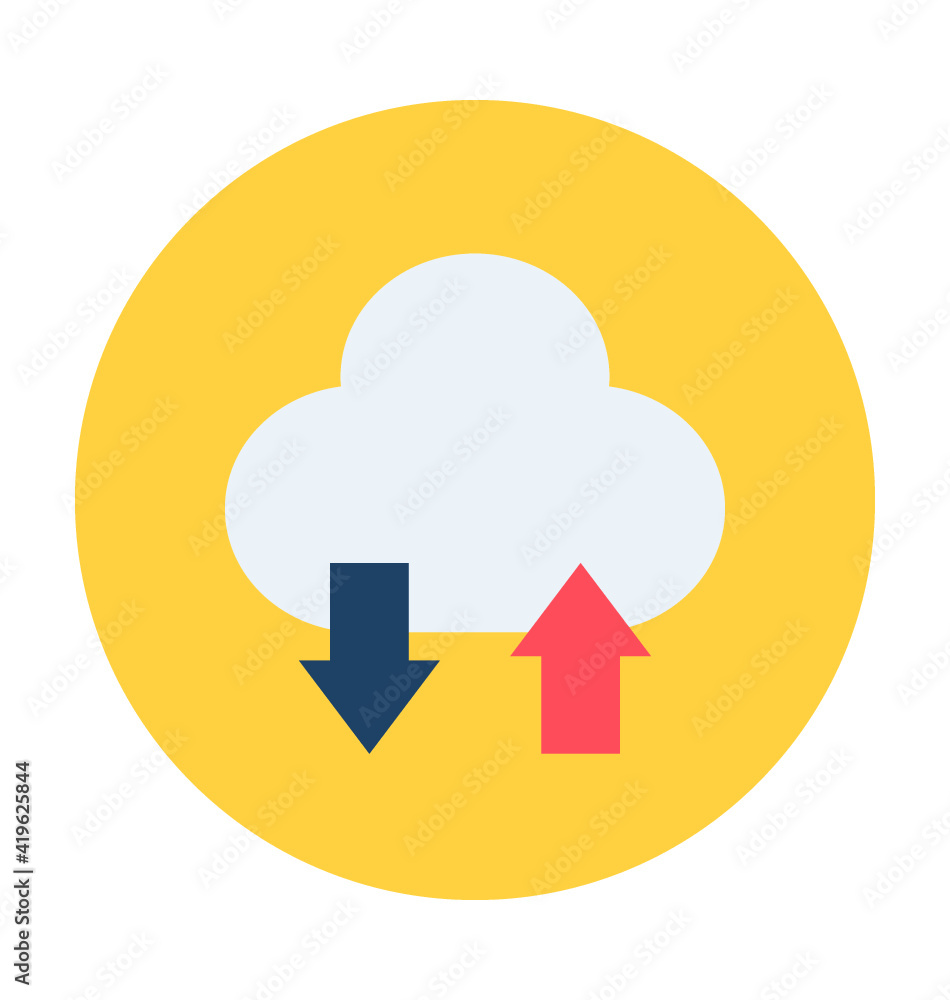 Cloud Network Vector Illustration Cloud Network Vector Illustration