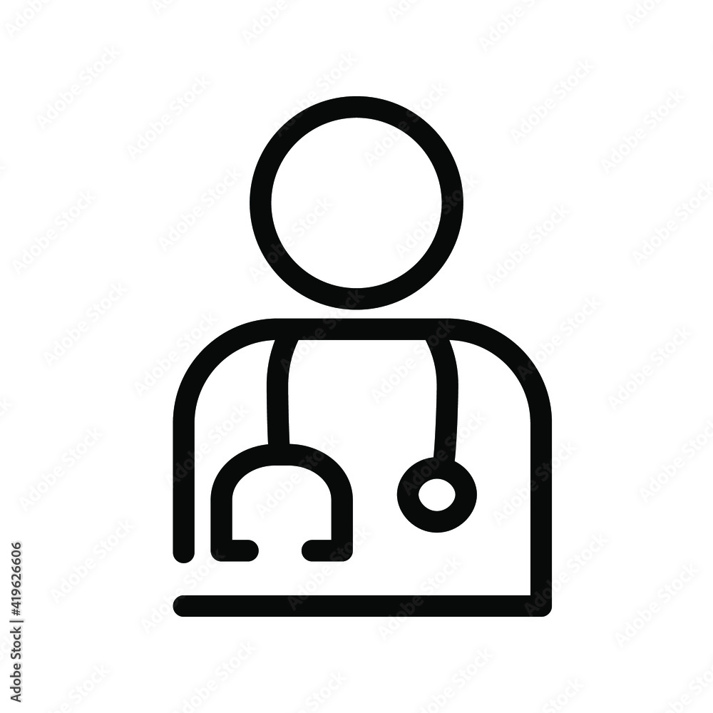 Illustration Vector graphic of doctor icon Illustration Vector graphic of doctor icon