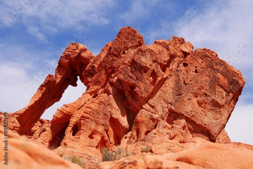 Elephant Rock In Valley of Fire State Park, Nevada, USA